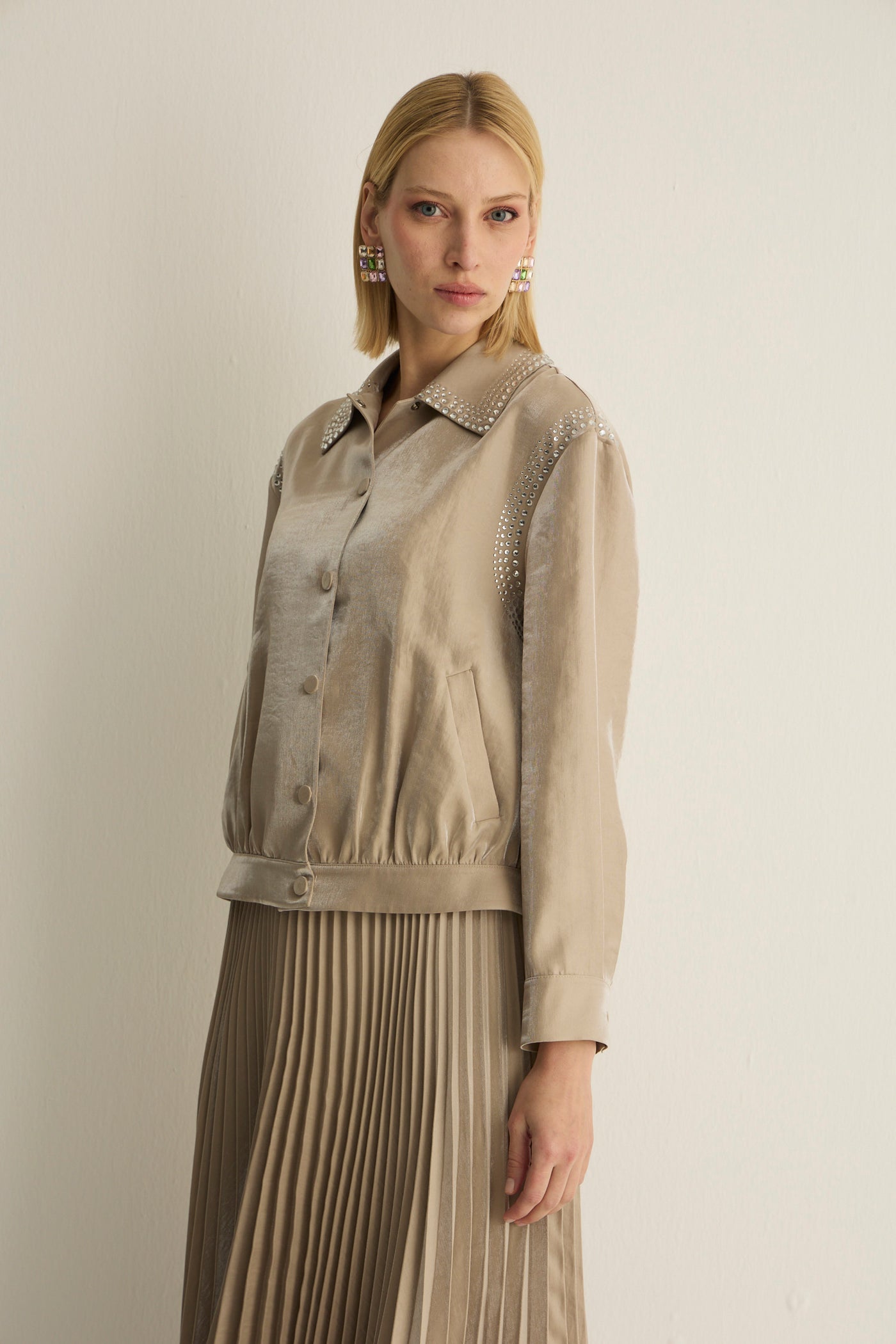 40022 SHINE JACKET Stone