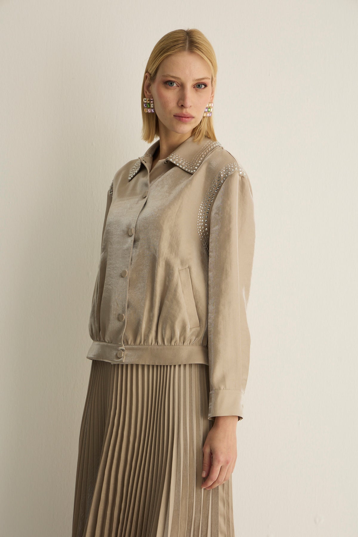 40022 SHINE JACKET Stone