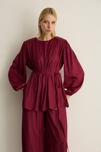 20017 FAWN BLOUSE Cherry