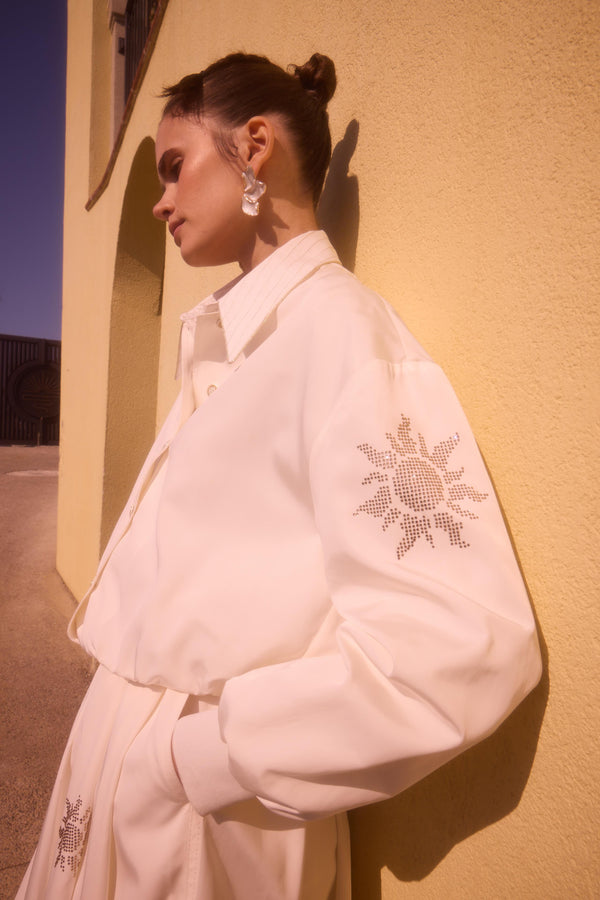 ALESSANDRA BOMBER أوف وايت