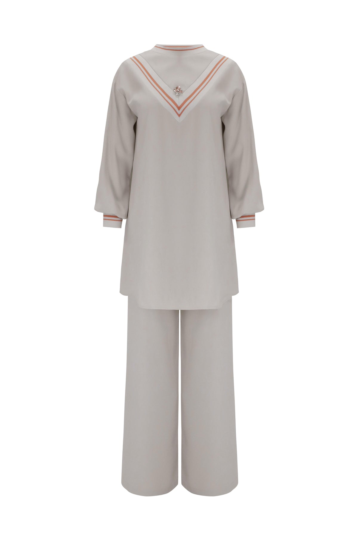 Ange Takım Tunik Pantolon Bej