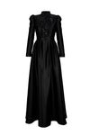 ANTIQUE FLOWERS DRESS Black