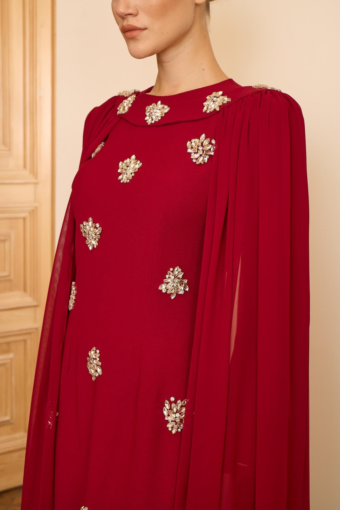 BENGY DRESS Bordo