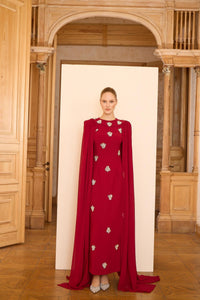 BENGY DRESS Bordo