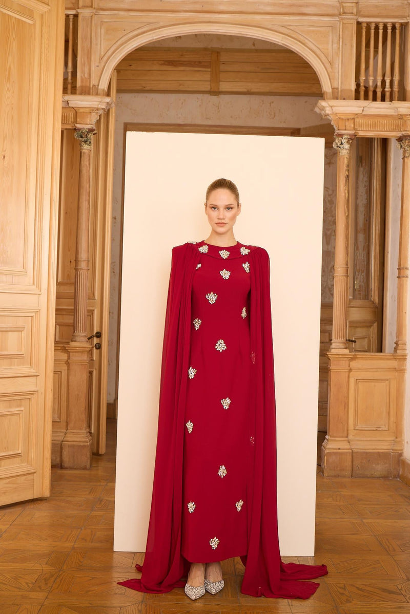 BENGY DRESS Bordo