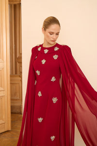 BENGY DRESS Bordo