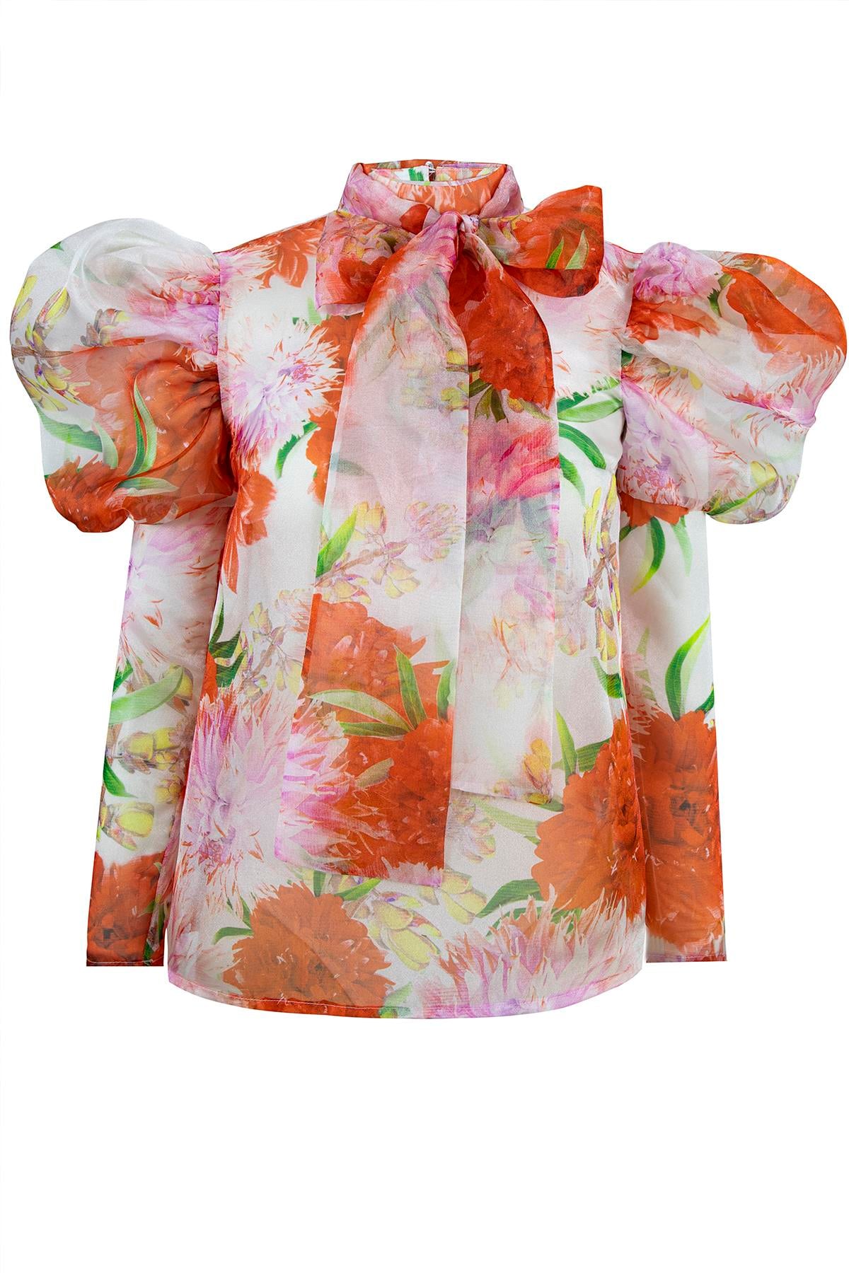 BOITE BLOUSE Nar Çiçeği