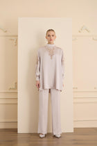 Catherine Takım Tunik Pantolon Bej