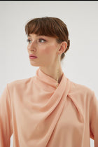 Cristalle  Dükümlü Bluz Pudra