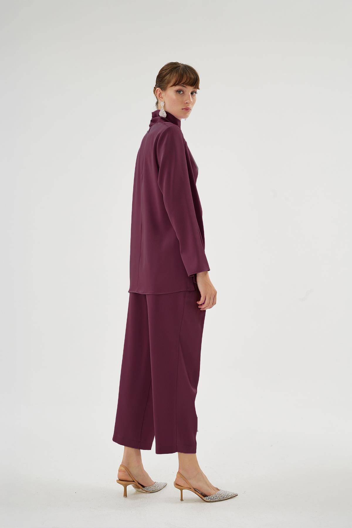20017 CRISTALLE BLUZ Mürdüm