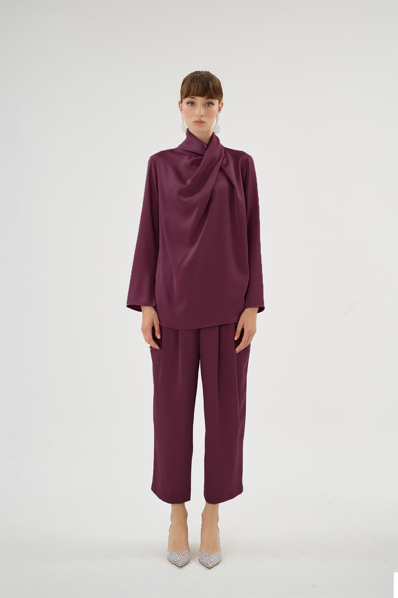 20017 CRISTALLE BLUZ Mürdüm