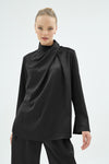 20005 CRISTALLE EMBELLISHED BLOUSE Black
