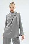 20005 CRISTALLE EMBELLISHED BLOUSE Silver