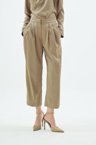 Cristalle  Taşlı Havuç Pantolon Camel