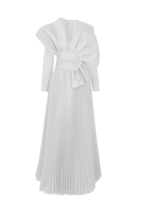 VIOLANDA DRESS Ekru
