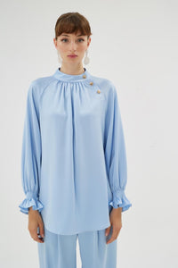 ELEGANCE BLUZ Mavi