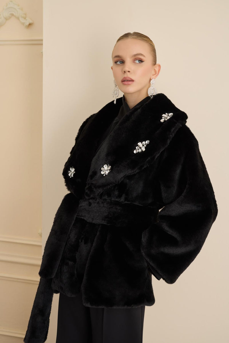 ELINA COAT Siyah