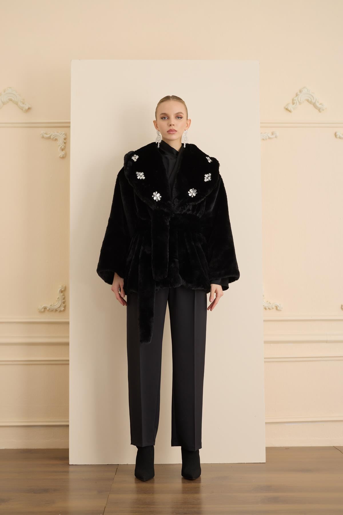 ELINA COAT Siyah