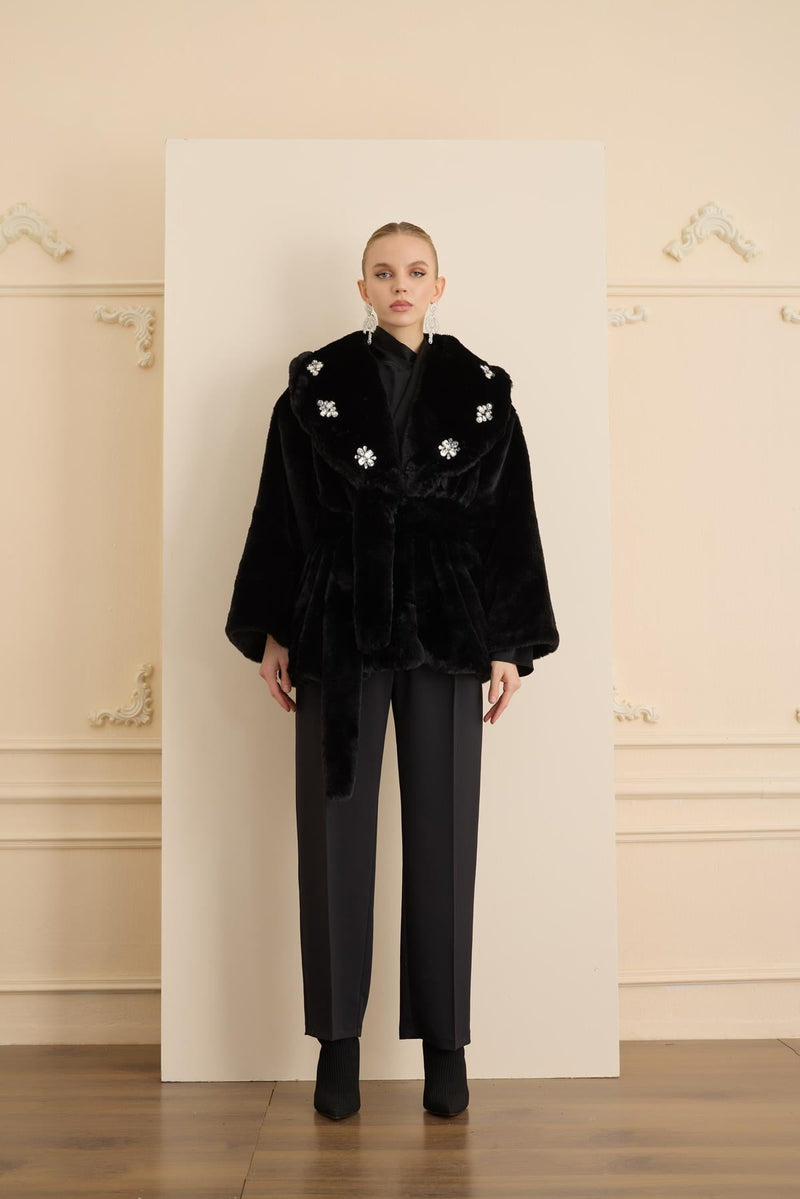 ELINA COAT Siyah