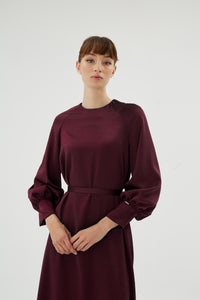 30068 ELİZA ELBİSE Bordo