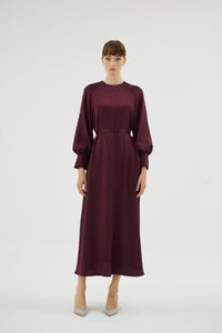 30068 ELİZA ELBİSE Bordo