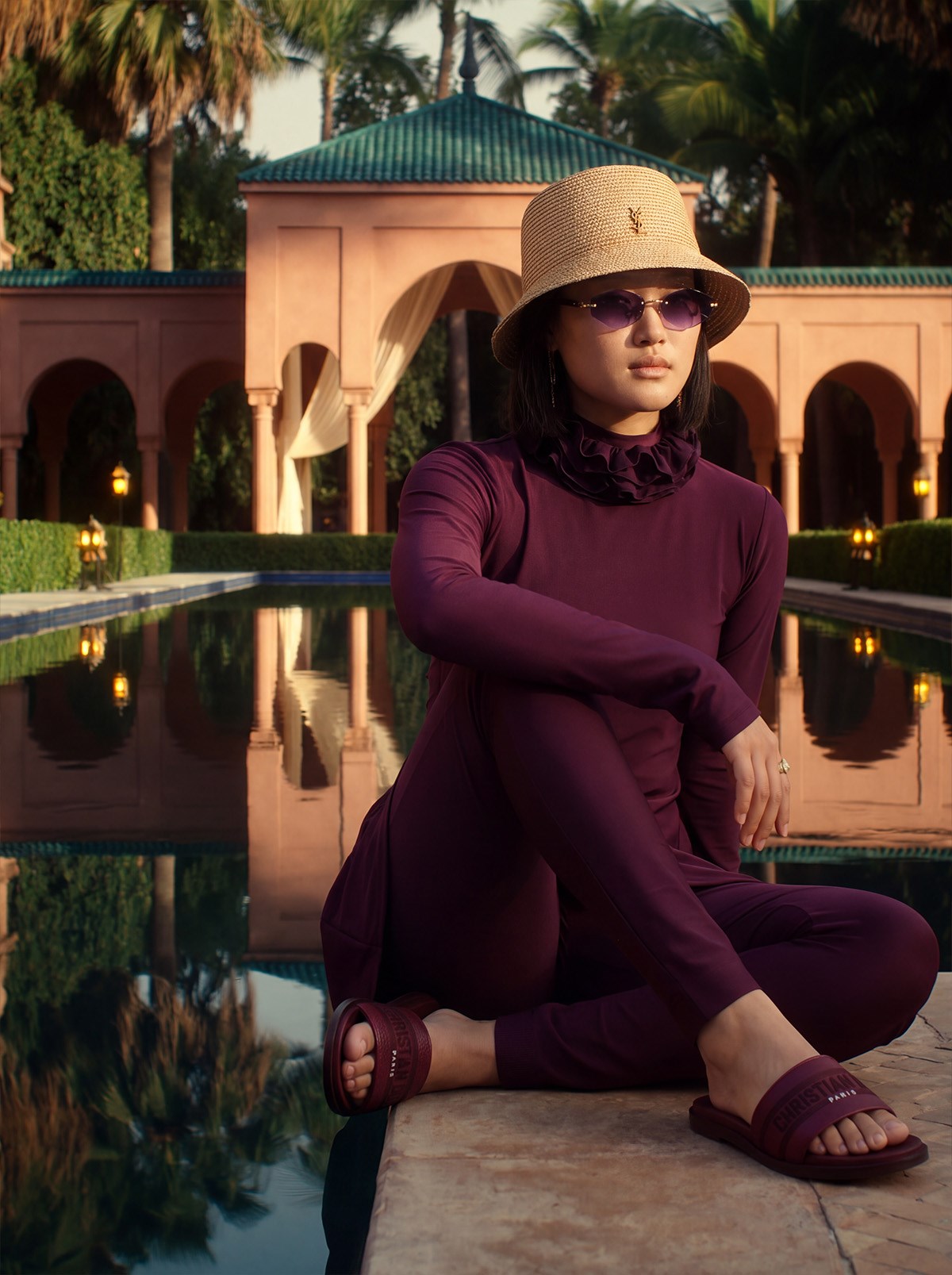 ELLIE SWIMWEAR Bordo