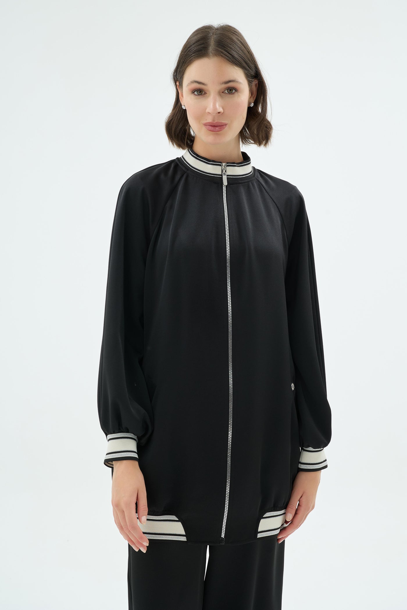 48001 FEMKE BOMBER Siyah