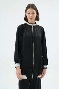 48001 FEMKE BOMBER Siyah