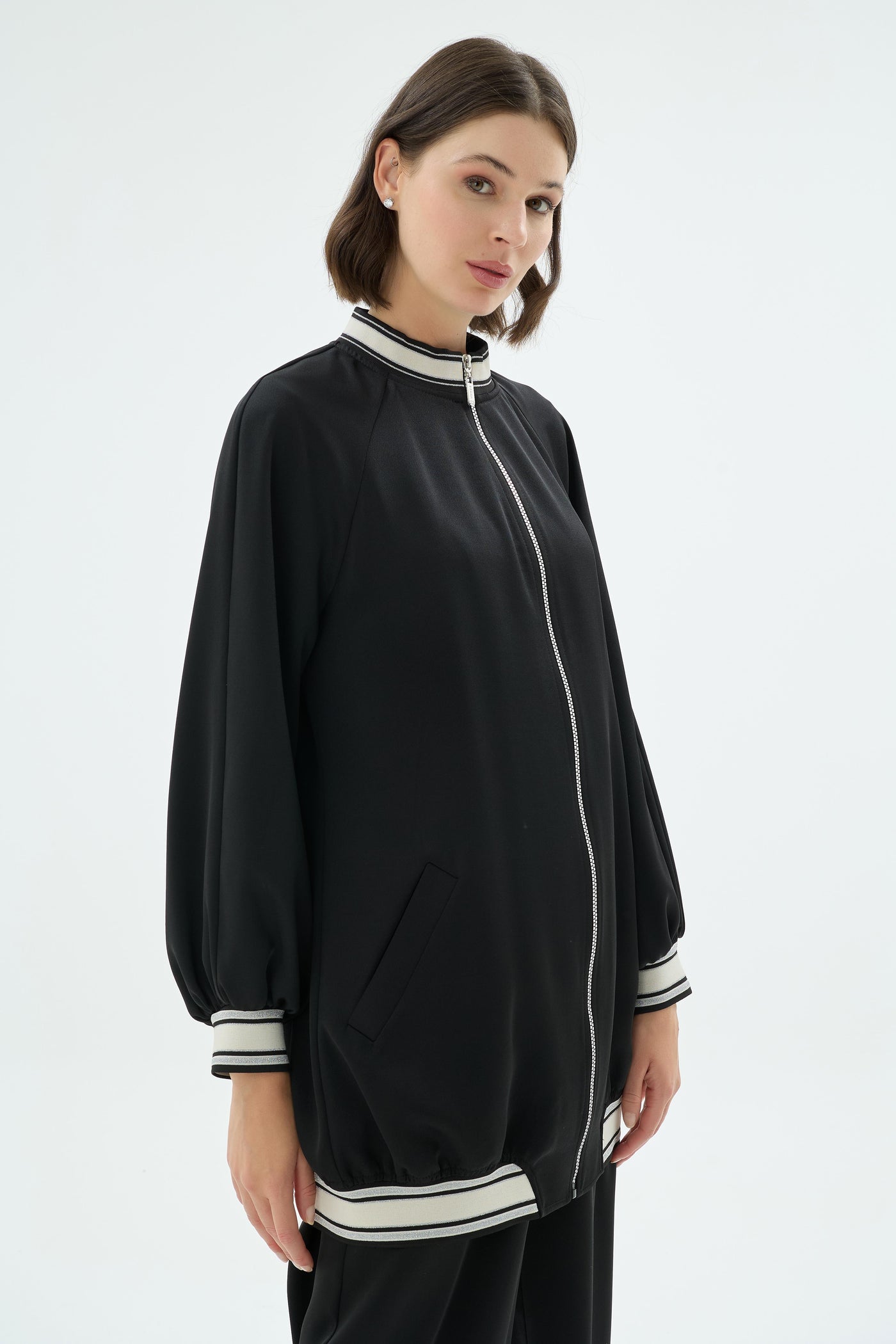 48001 FEMKE BOMBER Siyah