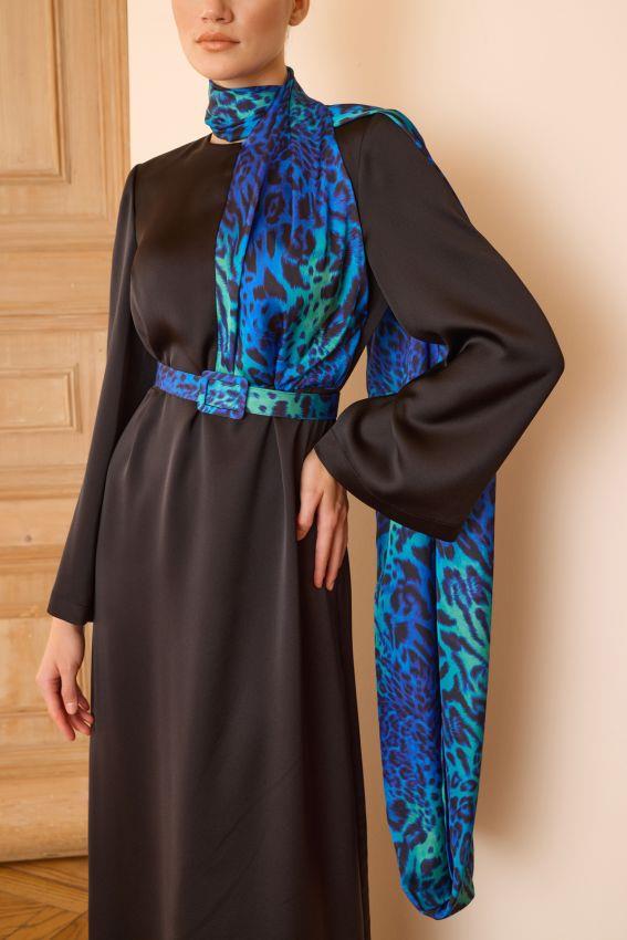 FIORE DRESS Gece Mavisi