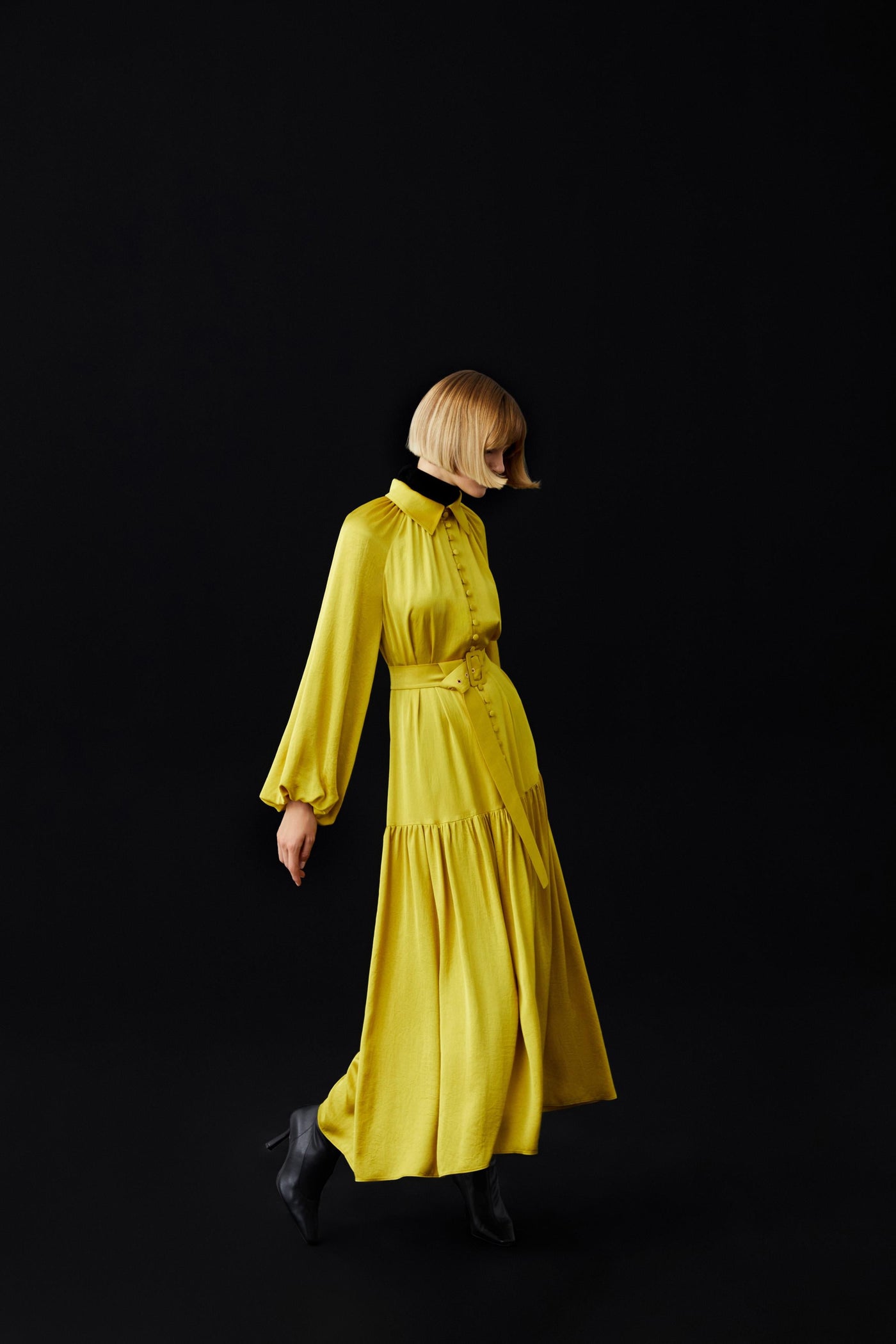 FREDERIC DRESS Yellow Jasmıne