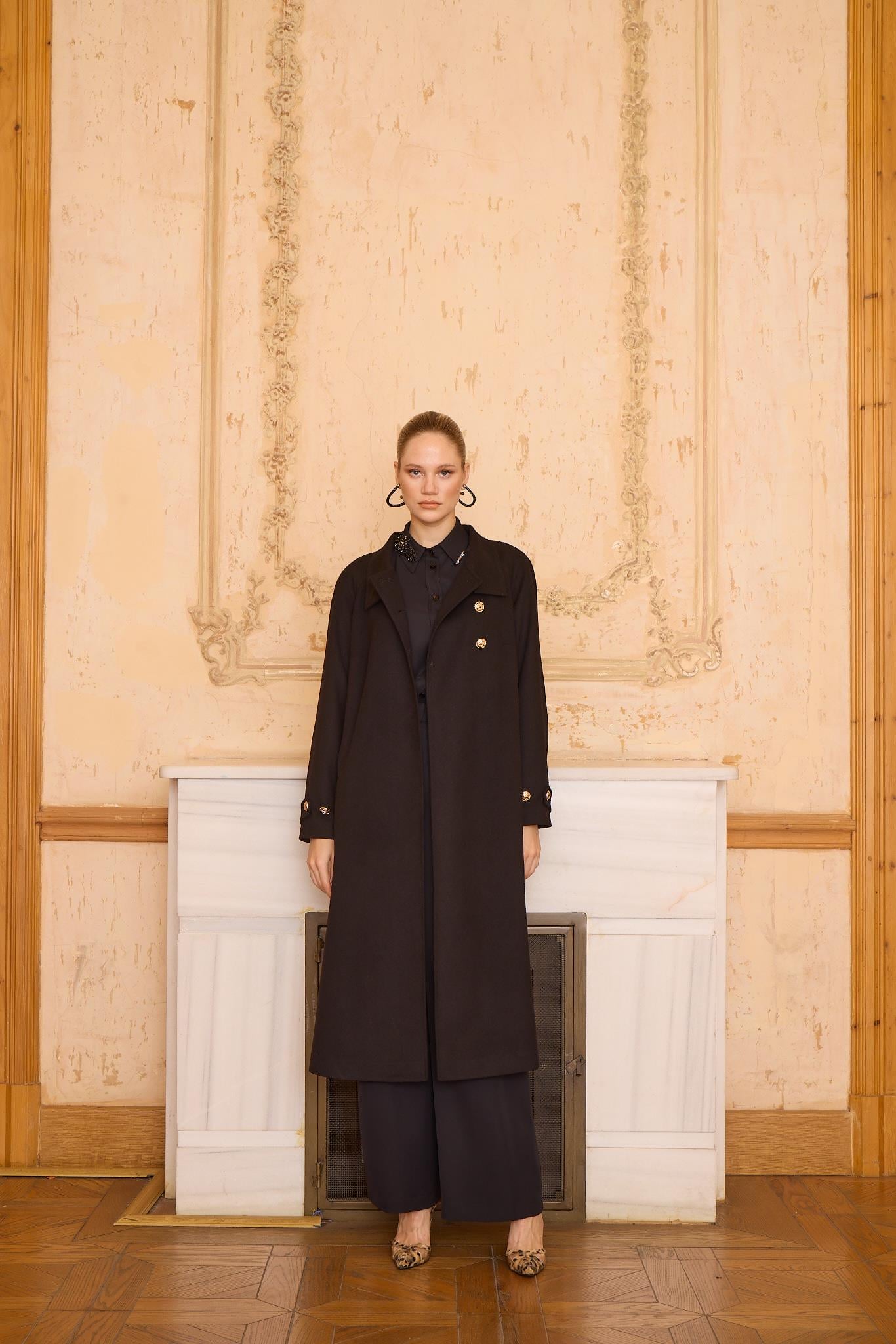 GABRIELLE COAT Siyah