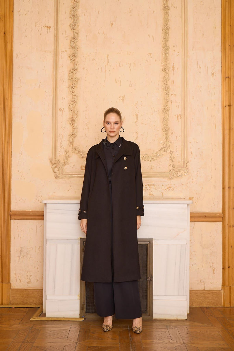 GABRIELLE COAT Siyah