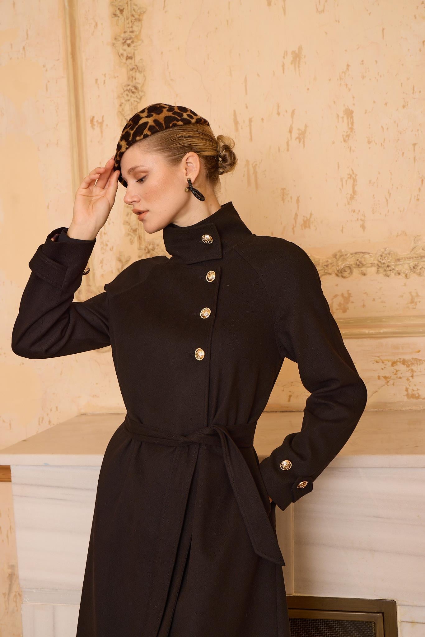 GABRIELLE COAT Siyah