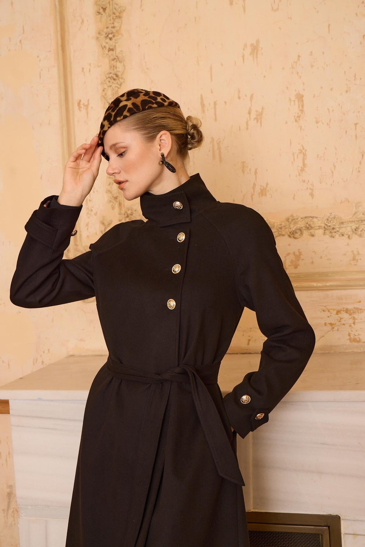 GABRIELLE COAT Siyah