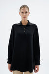 GLISSIA BLOUSE Black