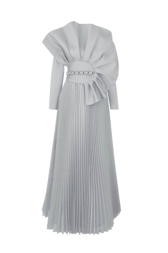 VIOLANDA DRESS Gümüş