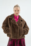 44009 ILYA BOMBER FUR Brown