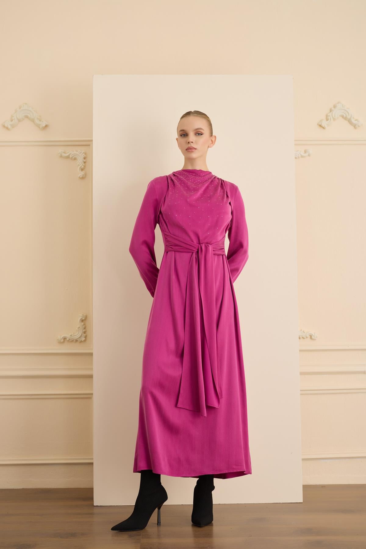 IMELDA DRESS Fuşya