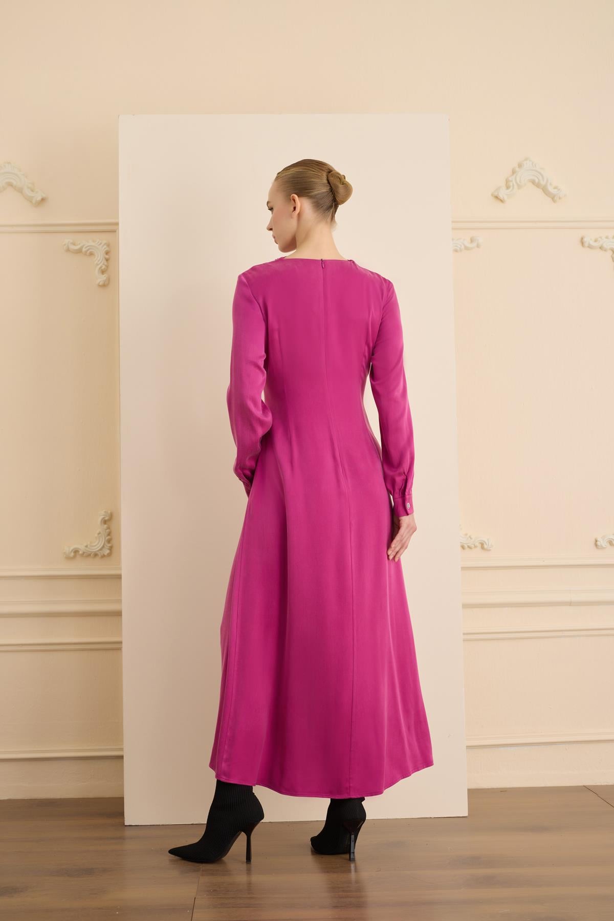 IMELDA DRESS Fuşya
