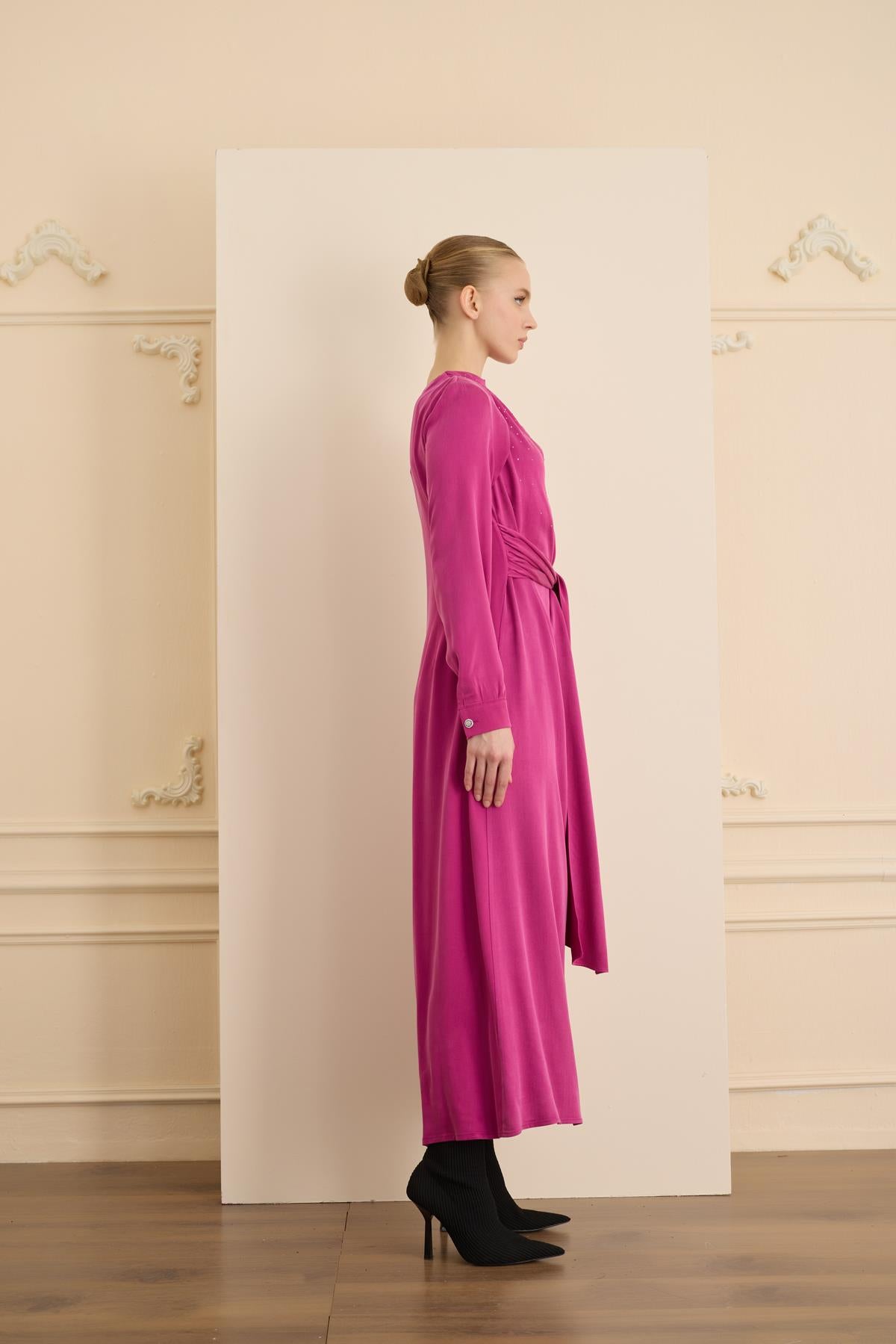 IMELDA DRESS Fuşya