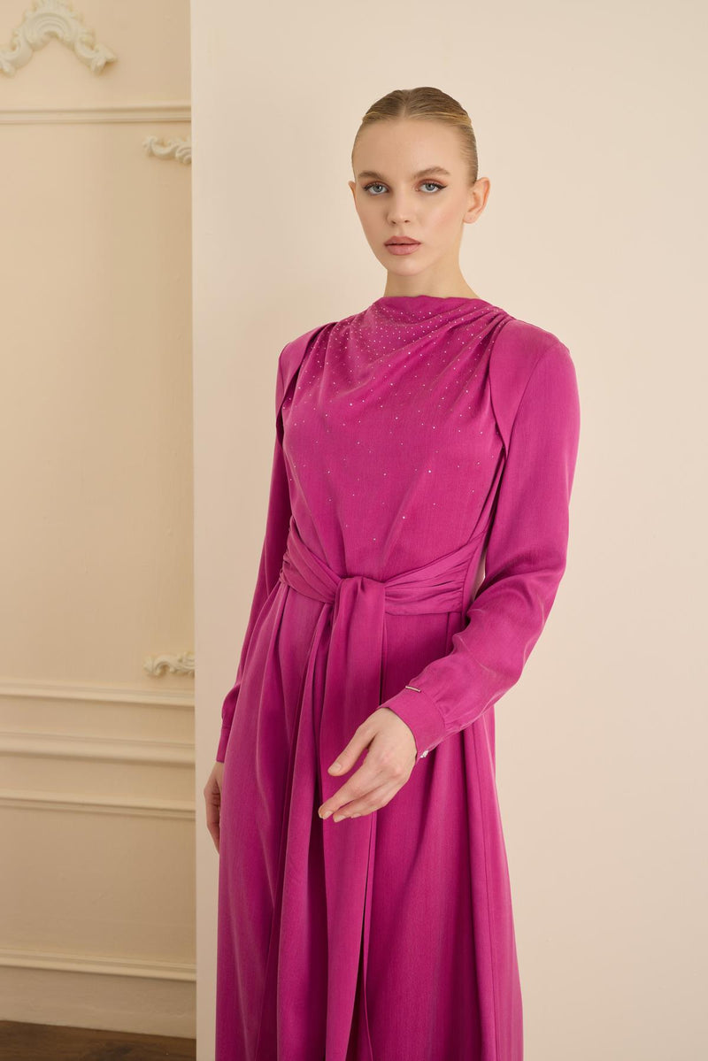 IMELDA DRESS Fuşya