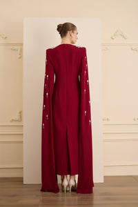 INFINITY  ELBİSE Bordo