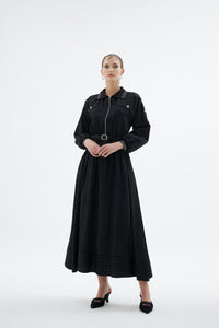 IVORY DRESS Siyah