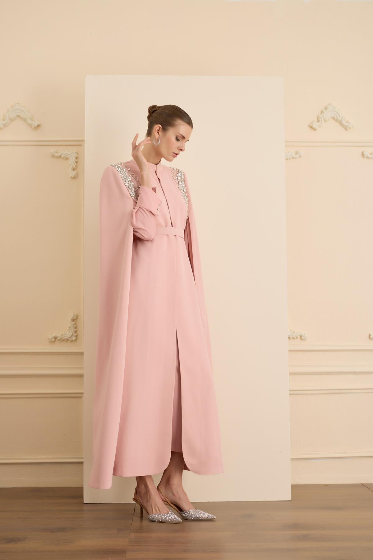JE PARLE DRESS SET Pudra