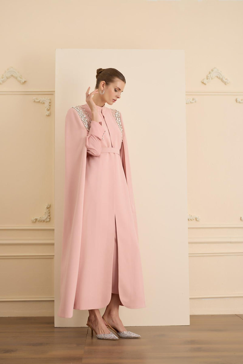 JE PARLE DRESS SET Pudra