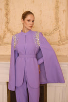 Je Parle Takım Ceket Pantolon Mor