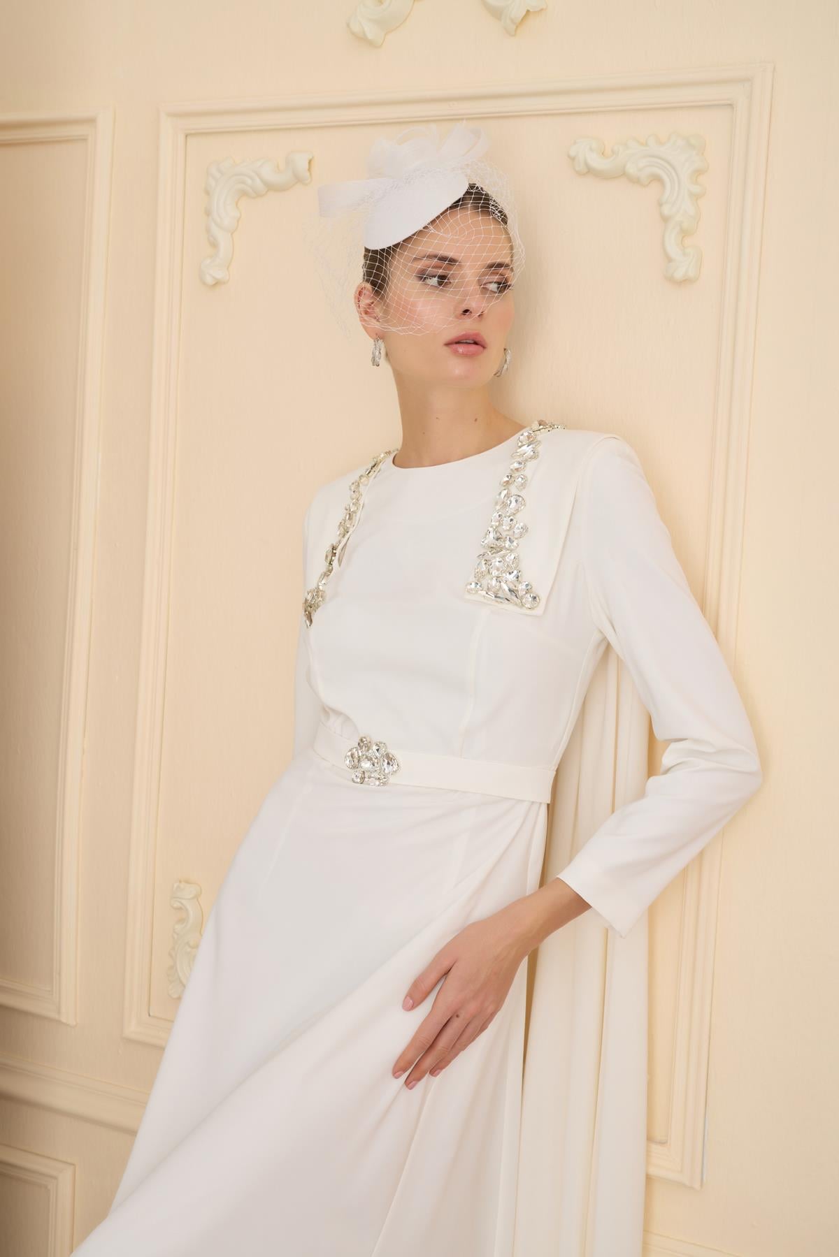 JEWEL DRESS Ekru