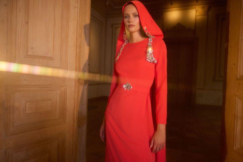 JEWEL DRESS Nar Çiçeği