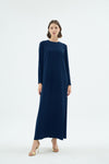 30043 WINTER DRESS Navy Blue